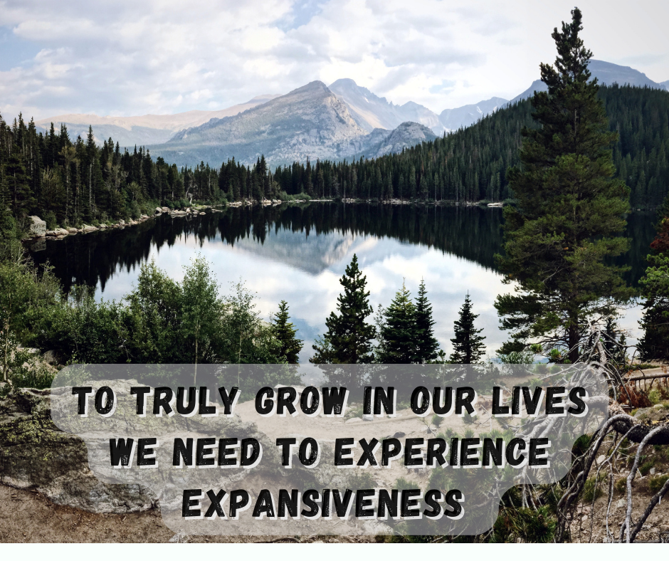To Truly Grow In Our Lives We Have To Experience Expansiveness