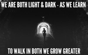 We Are Both Light And Dark And As We Learn To Walk In Both We Grow Greater