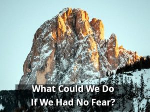 What Could We Do If We Had No Fear?