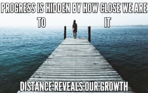 Progress Is Hidden By How Close We Are To It Distance Reveals Our Growth